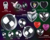 Clear transparent plastic ball
