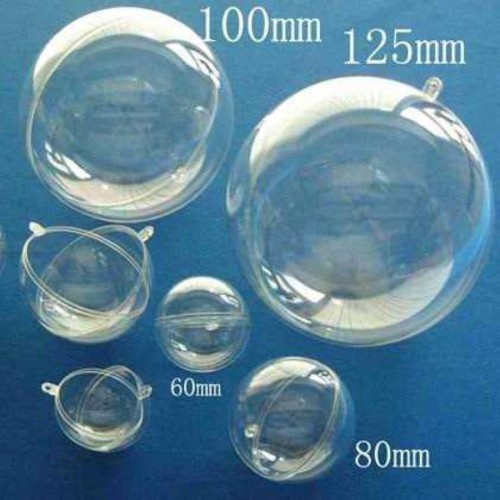 Clear transparent plastic ball