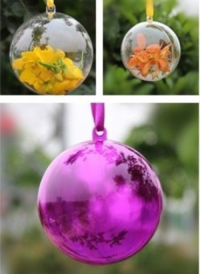 Clear transparent plastic ball